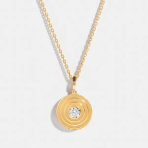 Pendentif Via halo moyen modèle sur chaine