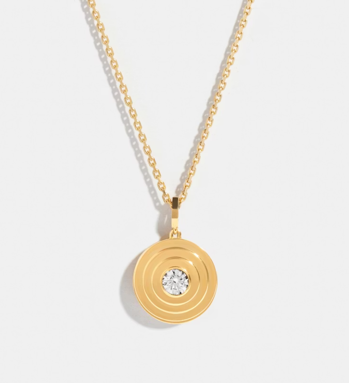 Pendentif Via halo moyen modèle sur chaine