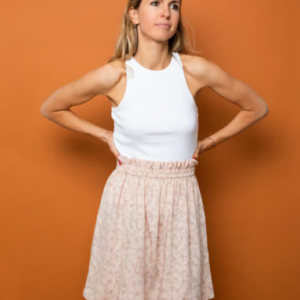 Jupe Dalia – Blush imprimé