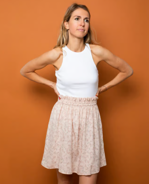 Jupe Dalia – Blush imprimé