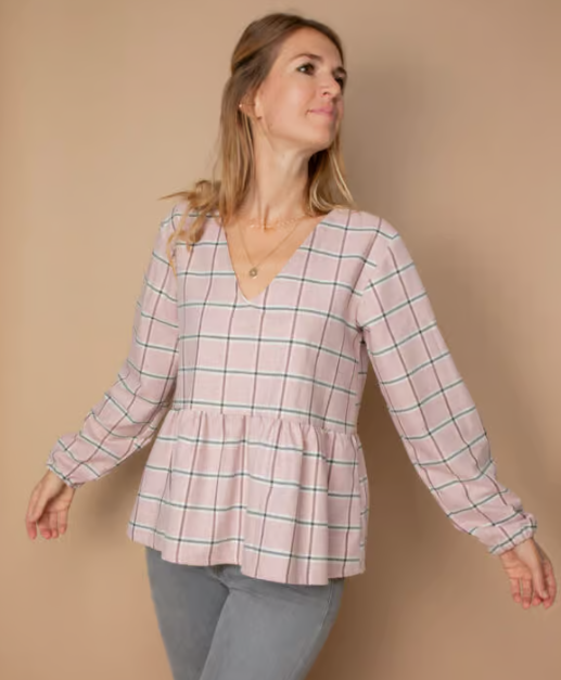 Blouse Lou – Carreaux – Image 2