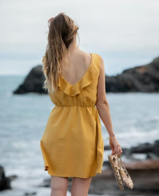 Robe Mathilde – miel – Image 2