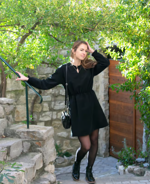 Robe Iris – Noir
