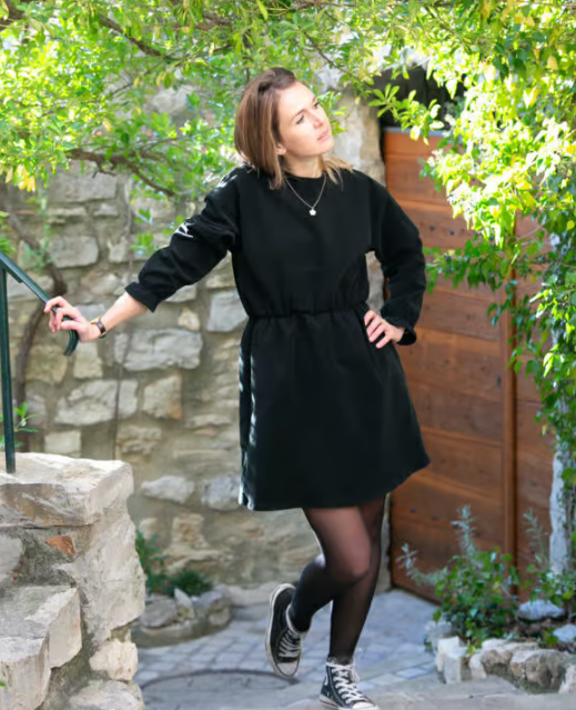 Robe Iris – Noir – Image 2