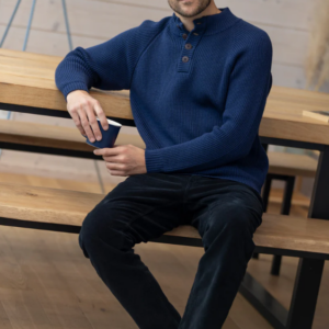 Pantalon homme velours côtelé en coton Noir Anthracite