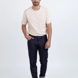 Jean homme en coton bleu brut